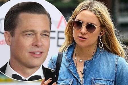 Bị vợ bỏ, Brad Pitt vẫn được sao nữ nức nở khen đẹp trai - 1 Kate Hudson đang có ý định “cưa cẩm” Brad Pitt