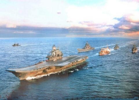 Mỹ sẽ chậm chân khi Địa Trung Hải có biến - 2 Biên đội tàu sân bay Đô đốc Kuznetsov.