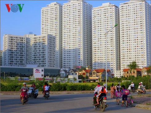 Hệ lụy từ việc học luân phiên ở các trường tiểu học của Hà Nội - 2 Nhiều khu chung cư được xây dựng tại phường Hoàng Liệt, quận Hoàng Mai nhưng đến nay chỉ có duy nhất 1 trường tiểu học