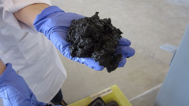 
Bùn thải từ nhà máy xử lý nước thải Metro Vancouver đã được khử nước trước khi chuyển đổi để thành dầu thô sinh học tại Phòng thí nghiệm quốc gia Tây Bắc Thái Bình Dương
