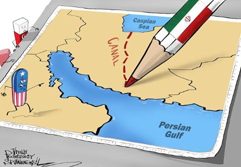 Vì sao Iran phá luật, mời Nga quay lại căn cứ Hamadan? - 3 Nga sẽ hỗ trợ Iran thực hiện dự án kênh đào xuyên Iran, nối biển Caspian với biển Ba Tư