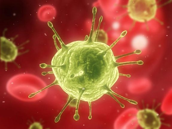 Bắt đầu thử nghiệm trên người loại vắc-xin có thể đẩy lùi HIV - 2 Hình ảnh 3D của vi-rút HIV