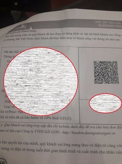 Ga Sài Gòn phát hiện "cò" làm vé giả, lừa người dân - 1
Vé tàu giả của một khách hàng mua lại cò vừa bị ga Sài Gòn phát hiện