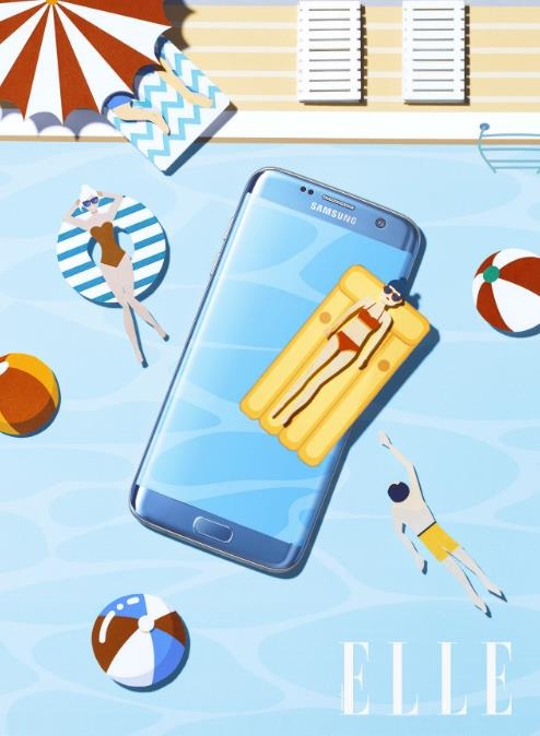 Khi Galaxy S7 edge hóa thân thành "siêu mẫu" ảnh - 1 Xem Galaxy S7 edge Xanh Coral tung tăng giữa bể bơi thật “ngầu”. Với khả năng kháng nước theo chuẩn quốc tế IP68 cao nhất hiện nay, những “người cá” Xanh Coral thoải mái tạo dáng, không chỉ trên bể bơi mà còn có thể lặn sâu dưới nước tận 2m trong thời gian đến nửa tiếng.