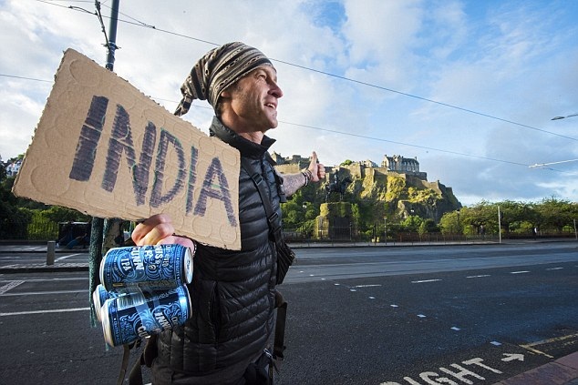 Hành trình của Marshall phỏng theo tuyến đường mà một loại bia được đưa từ Scotland sang Ấn Độ vào thế kỷ XVIII – XIX. Anh khởi hành từ Anh qua Pháp, Áo, Đức, Cộng hòa Séc, Bulgaria, Hy Lạp, và bay sang Ấn Độ.