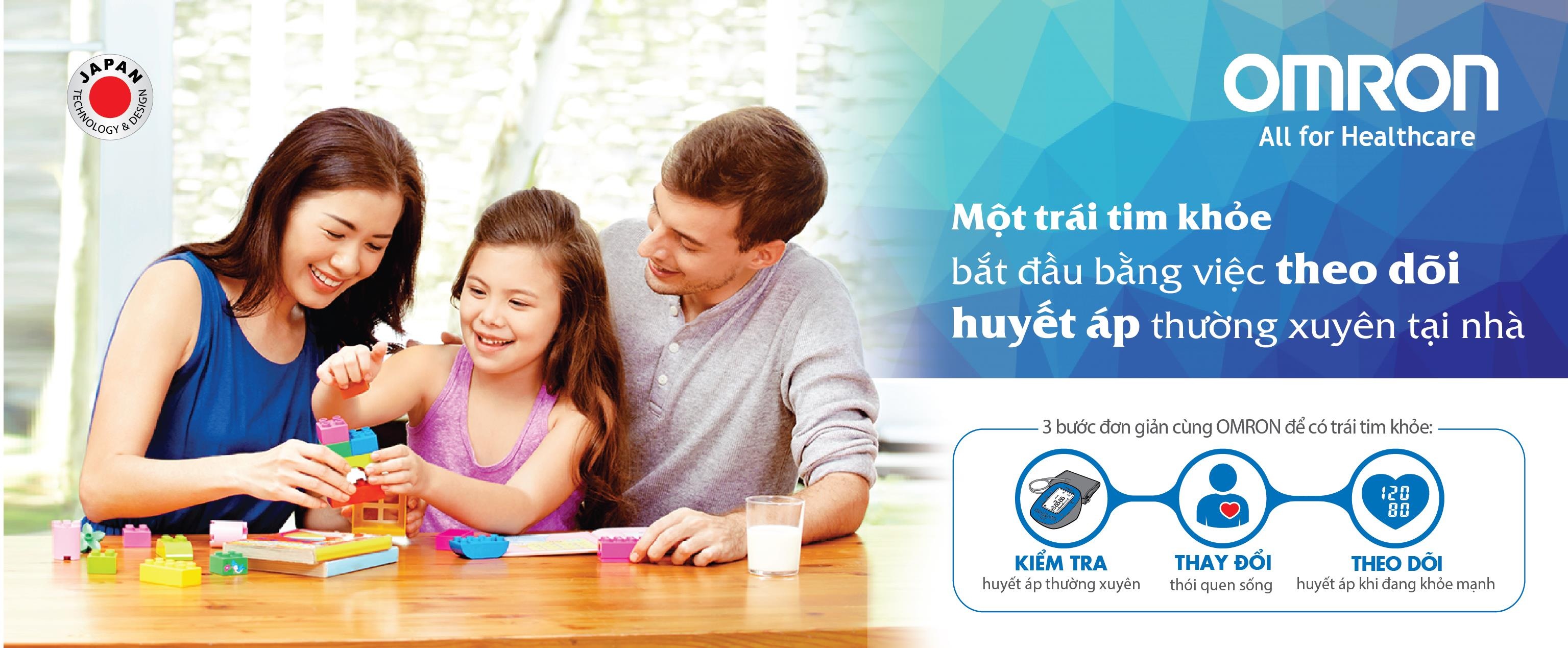 Lợi ích của việc theo dõi huyết áp tại nhà - 2 Để có 1 trái tim khỏe mạnh - hãy cùng Omron theo dõi huyết áp tại nhà