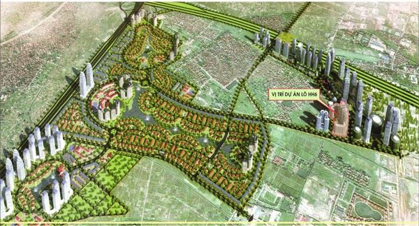 The Golden An Khánh nằm trong quần thể khu đô thị mới Nam An Khánh