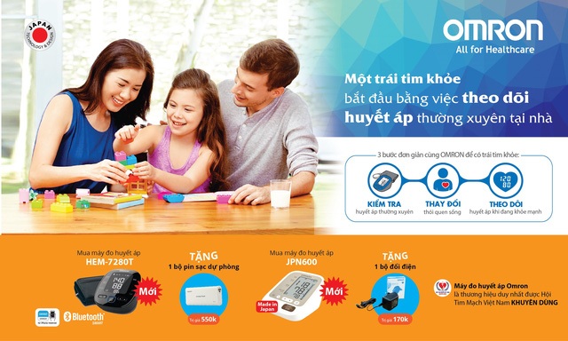 Tầm quan trọng của việc theo dõi huyết áp tại nhà - 3 Máy đo huyết áp HEM-7280T và JPN-600 Omron đều là sản phẩm cao cấp và hiện đại nhất trên thị trường hiện nay