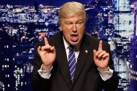 Sao Hollywood kiếm bộn tiền nhờ đóng giả Donald Trump - 3 Alec Baldwin đã đóng giả thành Donald Trump một cách rất thành công