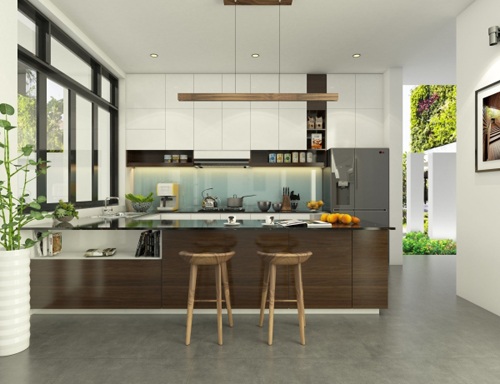 Những chuẩn mực mới cho căn bếp hiện đại - 5 Không gian bếp hữu dụng cùng không gian mở xanh mát mắt