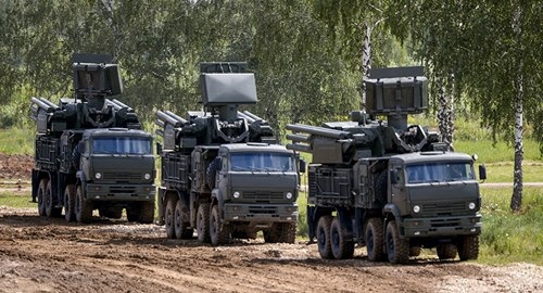 Nga sẵn sàng cung cấp cho Syria các tổ hợp vũ khí phòng không hiện đại - 2 Tổ hợp pháo-tên lửa Pantsir-S1. Ảnh: Rian