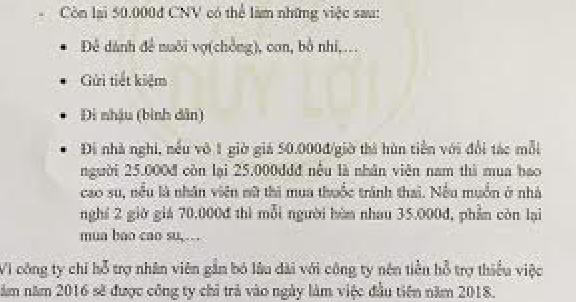 Hỗ trợ nhân viên đi nhà nghỉ, ông chủ Võng xếp Duy Lợi: Cộng đồng mạng như cái chợ.... - 2
Nhiều người chỉ cho đây là trò đùa vui vì đến tận năm 2018, các khoản hỗ trợ này mới được thực hiện.