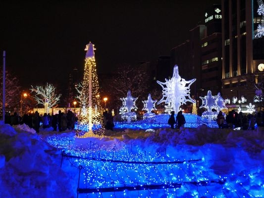 Huyền ảo "băng đăng thiên tạo" Sapporo - 9
Những tác phẩm băng đăng thiên tạo tuyệt đẹp trên đường phố