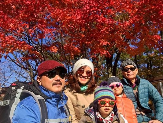 "Bản tình ca" mùa Thu Neajangsan - 5 Lá phong ở Neajangsan nhỏ hơn ở Seoul nhưng đủ màu (đỏ là nhiều nhất)