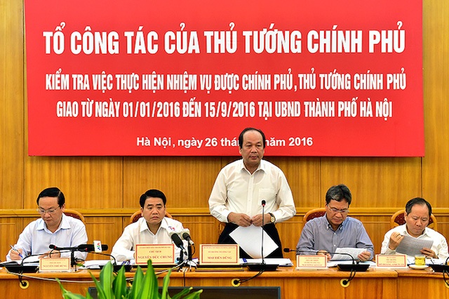 Chủ tịch quận Ba Đình thất hứa với Tổ công tác của Thủ tướng như thế nào? - 1
Bộ trưởng, Chủ nhiệm Văn phòng Chính phủ Mai Tiến Dũng đã yêu cầu UBND quận Ba Đình phải giải quyết dứt điểm sự việc trước ngày 30/10.