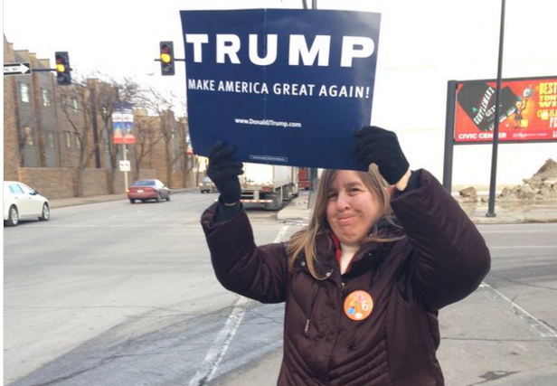 
Cử tri Terri Lynn Rote. (Ảnh: Washington Post)
