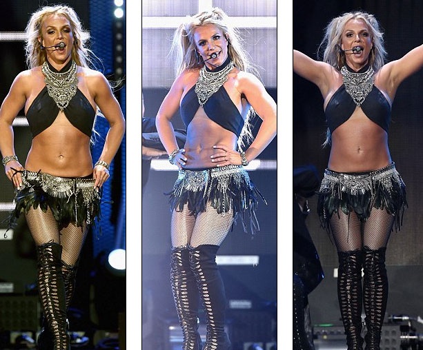 Britney Spears bốc lửa trên sân khấu - 3
Những động tác vũ đạo gợi cảm luôn là lợi thế của Britney Spears