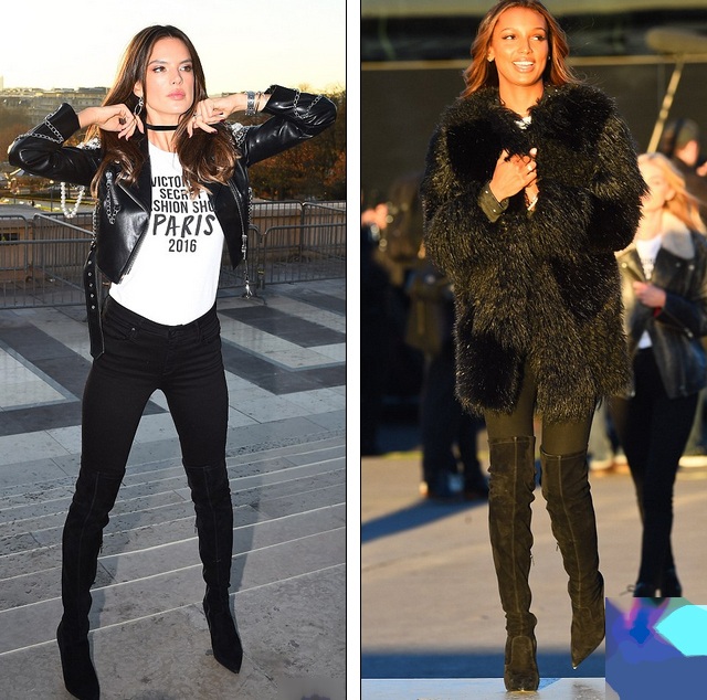 Dàn siêu mẫu áo tắm khoe dáng bên tháp Effiel - 8
Alessandra bên đàn em Jasmine