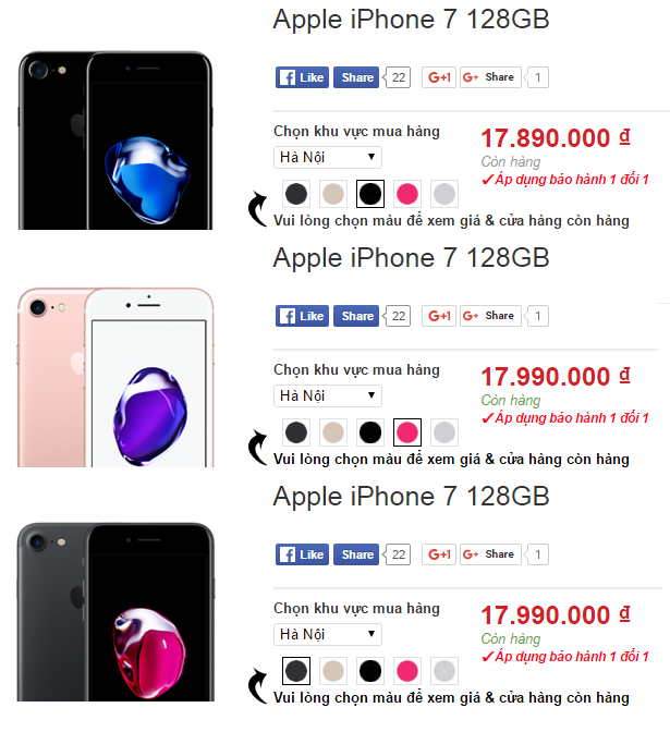 Trớ trêu cảnh iPhone 7/7 Plus Jet Black "mất giá" trên thị trường - 2 iPhone 7 màu đen bóng có giá rẻ hơn so với các màu phổ thông khác