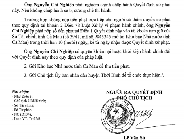 Doanh nghiệp bị xử phạt hơn 51 triệu đồng vì xả thải vượt chuẩn - 1 Xả thải vượt quy định, một doanh nghiệp bị phạt hơn 51 triệu đồng.