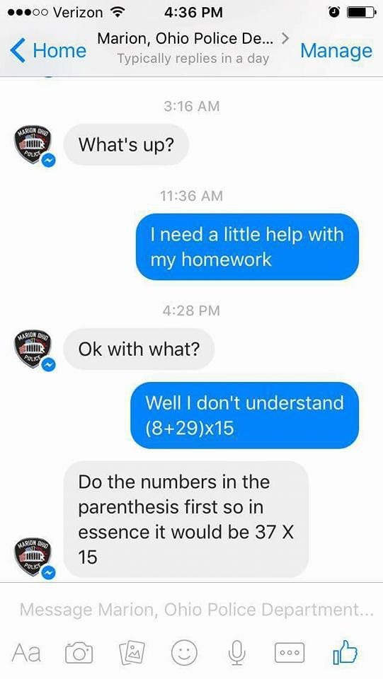 Bất ngờ khi cảnh sát Mỹ giúp học sinh giải toán qua Facebook Messenger - 2