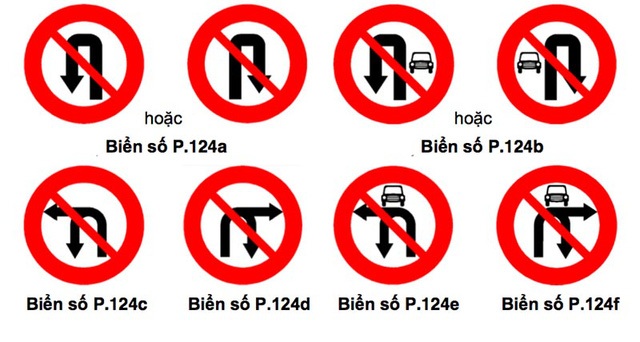 Biển cấm rẽ vẫn được quay đầu xe - 2 Biển cấm rẽ vẫn được quay đầu xe - 2