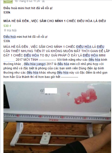 Giải mã cơn sốt điều hòa mini dùng một mùa trên mạng xã hội Facebook - 1 Điều hòa mini là từ khóa hot nhất và được nhiều người quan tâm trong thời gian gần đây