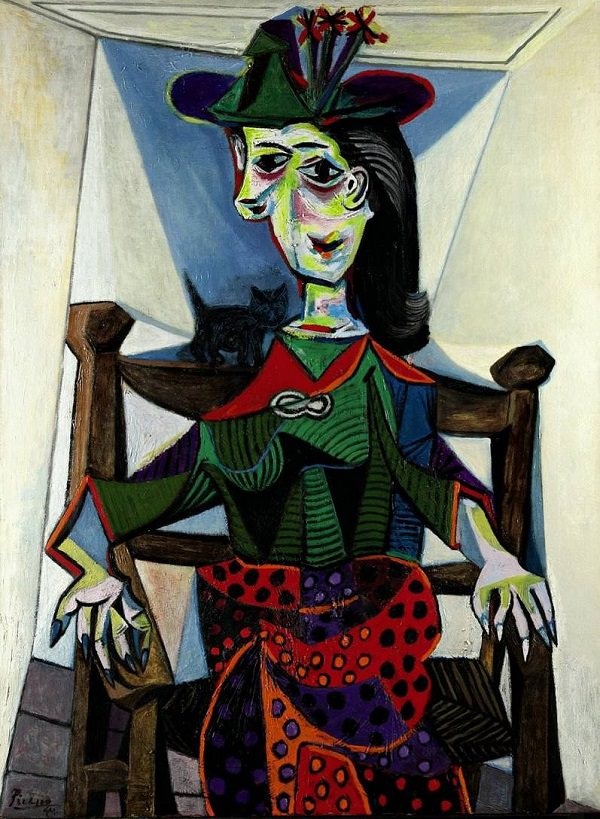 Bức tranh khắc họa… hộp sọ vừa được mua với giá 2.500 tỷ đồng - 13
Bức “Dora Maar au Chat” (Dora Maar và chú mèo - 1941) của danh họa người Tây Ban Nha Pablo Picasso từng được mua với giá 95,2 triệu USD hồi năm 2006, giờ đây, con số ấy tương đương 113,1 triệu USD (2.570 tỷ đồng).
