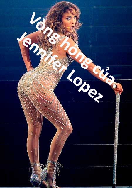 Vòng hông của Jennifer Lopez không chỉ đẹp mà còn được tôn lên bởi vòng eo thon.