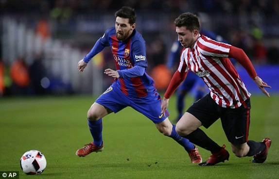 
Messi ghi bàn trong cả hai trận đấu của Barcelona
