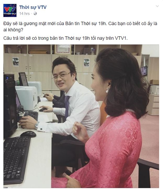 Bản tin Thời sự 19h có nữ Biên tập viên mới - 2 Trên trang Facebook của bản tin Thời sự cũng hé lộ đầy bí ẩn về BTV này. Ảnh: FB.