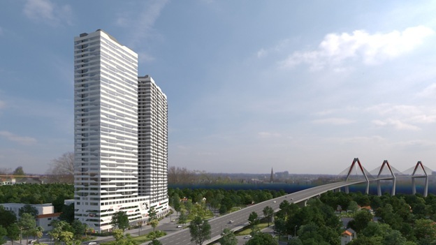 Đông Anh chỉ có 2 dự án đủ điều kiện mở bán - 1 Phối cảnh dự án intracom Riverside