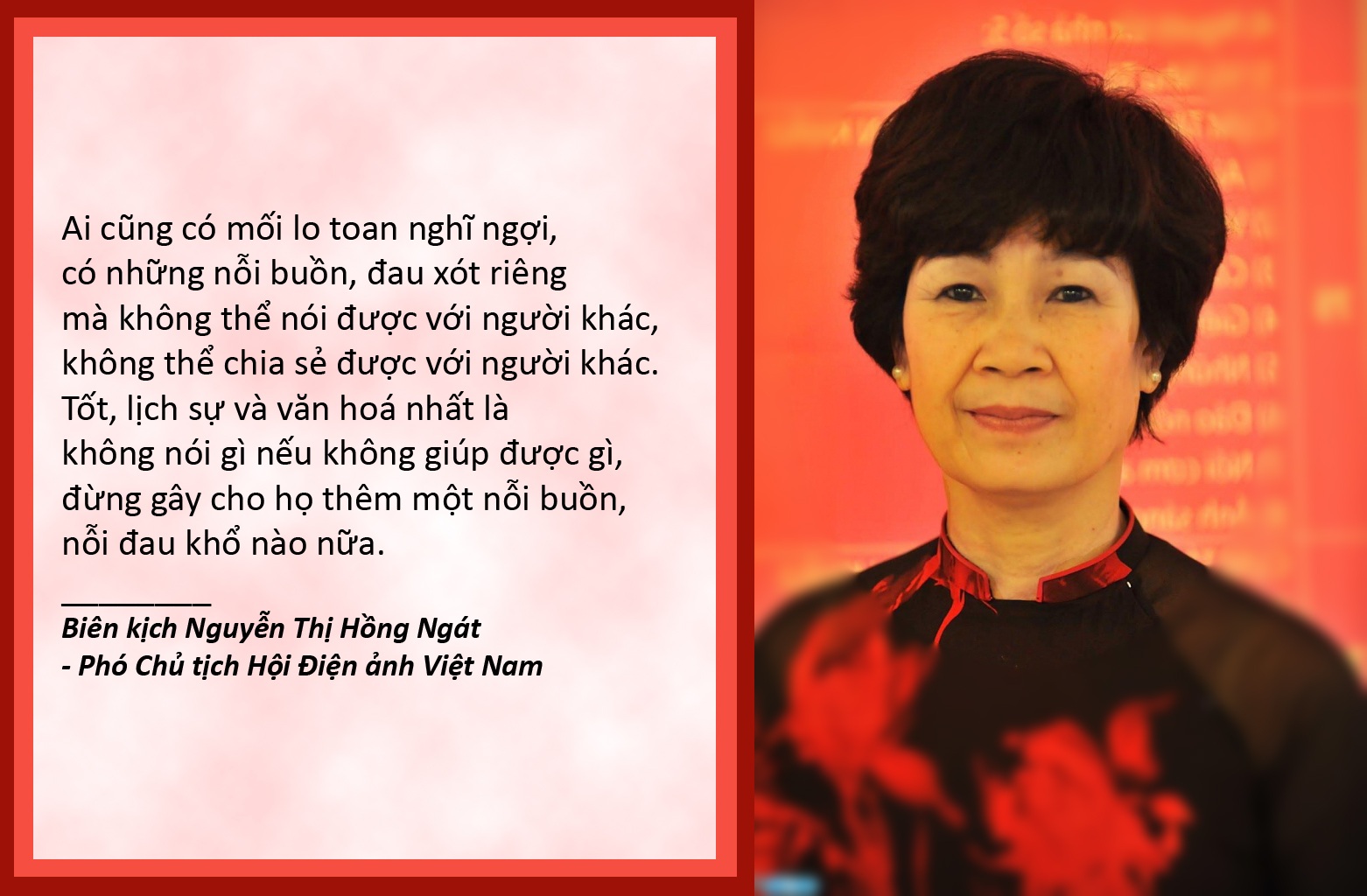 Chuyện đời Anh Thơ, tự truyện nghệ sĩ, và lời xin lỗi của Nguyễn Thị Loan - 6 Xem thêm: Nhà biên kịch Hồng Ngát trải lòng về tình cha con của NSƯT Quốc Tuấn