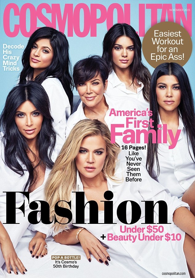 Kim Kardashian gây tranh cãi khi hóa thân thành phu nhân Kennedy - 3 Trước đây, gia đình nhà Kardashian đã từng được gọi là “Gia đình đệ nhất của nước Mỹ” trong số ra tháng 11/2015 của tạp chí Cosmopolitan (Mỹ). Khi đó, ý tưởng này cũng đã gây ra tranh cãi gay gắt trong dư luận. Lần này, ý tưởng của Interview cũng gây sốc không kém gì.