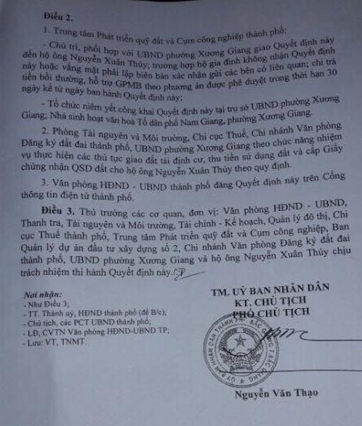 Chính quyền “chuyển hướng” bồi thường có lợi cho dân sau loạt bài trên Báo Dân trí - 3
UBND TP Bắc Giang “chuyển hướng” bồi thường có lợi cho dân sau loạt bài trên Báo Dân trí.