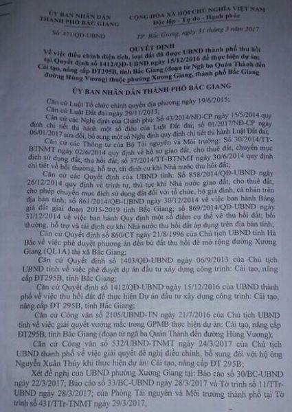 Chính quyền “chuyển hướng” bồi thường có lợi cho dân sau loạt bài trên Báo Dân trí - 1 Chính quyền “chuyển hướng” bồi thường có lợi cho dân sau loạt bài trên Báo Dân trí - 1