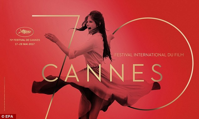 Poster chính thức của Liên hoan phim Cannes lần thứ 70 sắp diễn ra vào tháng 5 tới đây (từ ngày 17-28/5).