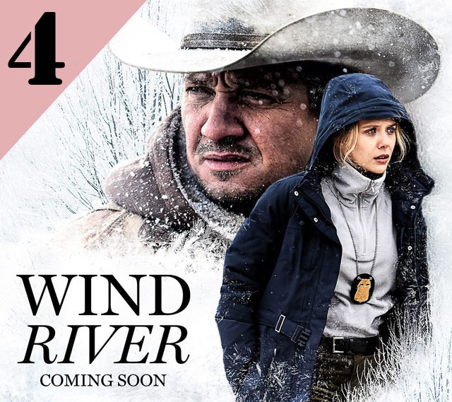 Phòng vé thế giới: Phim làm về Lý Tiểu Long bị thất thế - 5 “Wind River” (Vùng đất tử thần) đứng ở vị trí thứ 4. Đây là một phim kinh phí thấp có sự tham gia diễn xuất của Elizabeth Olsen. Bộ phim ban đầu được chiếu hạn chế tại một số rạp, sau đó được chiếu mở rộng và giờ đã nhanh chóng leo lên cao trên bảng xếp hạng.