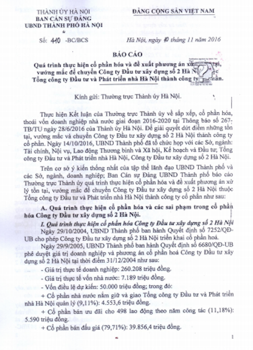Vụ cổ phần hoá “vịt trời” tại HACINCO: Cách giải cứu nào đúng luật, hợp lòng dân? - 2 Vụ cổ phần hoá “vịt trời” tại HACINCO: Cách giải cứu nào đúng luật, hợp lòng dân? - 2