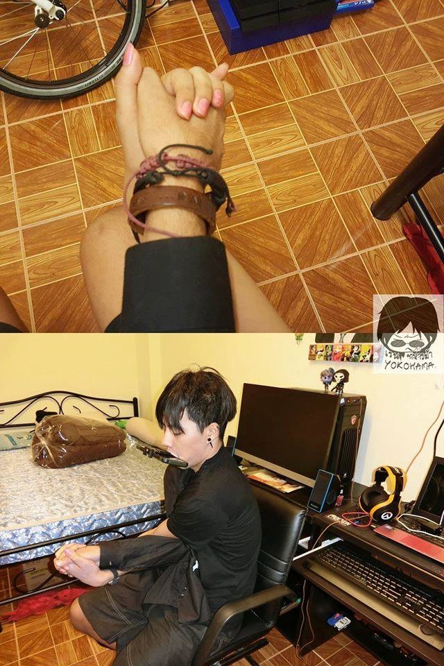 Hài hước chùm ảnh chàng trai "siêu sống ảo" mùa Valentine - 3 Bức ảnh được dân mạng bình luận: Chỉ có bàn tay phải là hạnh phúc đời trai.