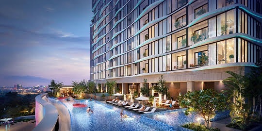 Phân khúc khách sạn cao cấp: "Miếng bánh ngon" cho giới đầu tư địa ốc - 2 Một góc phối cảnh dự án Coco Ocean-Spa Resort