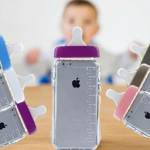 10 kiểu ốp lưng iPhone lạ đời nhất mà bạn từng thấy - 5 iPhone với ốp lưng giả bình sữa độc đáo