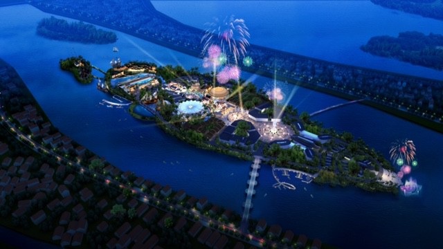 Ký ức Hội An - tái hiện thương cảng một thời vàng son - 1 Mô hình Công viên văn hóa nơi tổ chức chương trình thực cảnh Ký ức Hội An