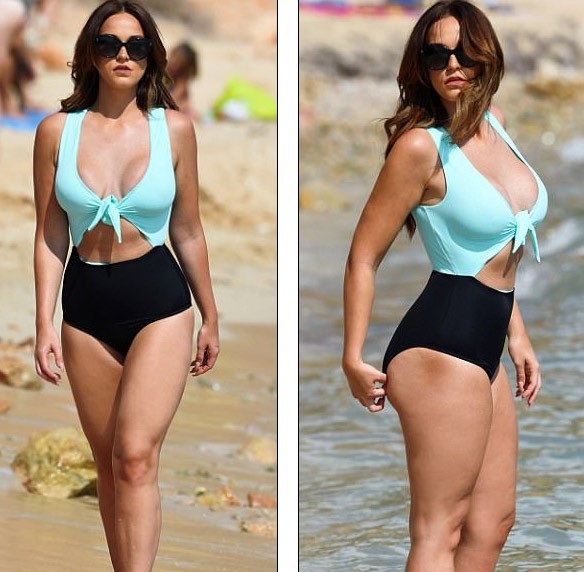 Vicky Pattison cuốn hút trên bãi biển - 3
Vicky đón năm mới cùng gia đình và bạn bè tại đây