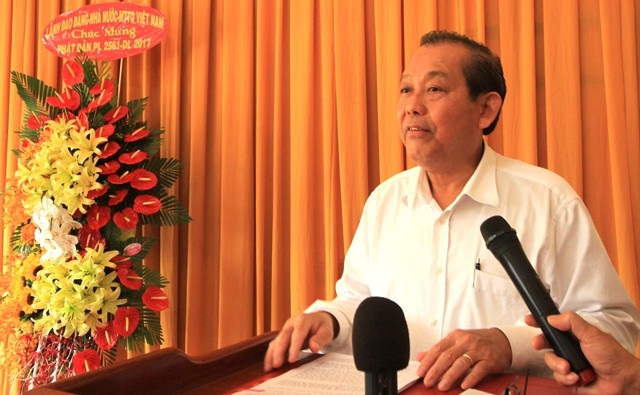 Phó Thủ tướng chúc mừng lễ phật đản tại Cần Thơ - 2 Phó Thủ tướng Trương Hòa Bình phát biểu chúc mừng các Hòa thượng, Đại đức, đồng bào phật tử tại Cần Thơ