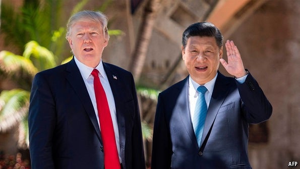 “Bậc thầy đàm phán” Donald Trump sẽ thương lượng những gì trong chuyến thăm châu Á? - 3 Tổng thống Mỹ Donald Trump và Chủ tịch Trung Quốc Tập Cận Bình (Ảnh: AFP)