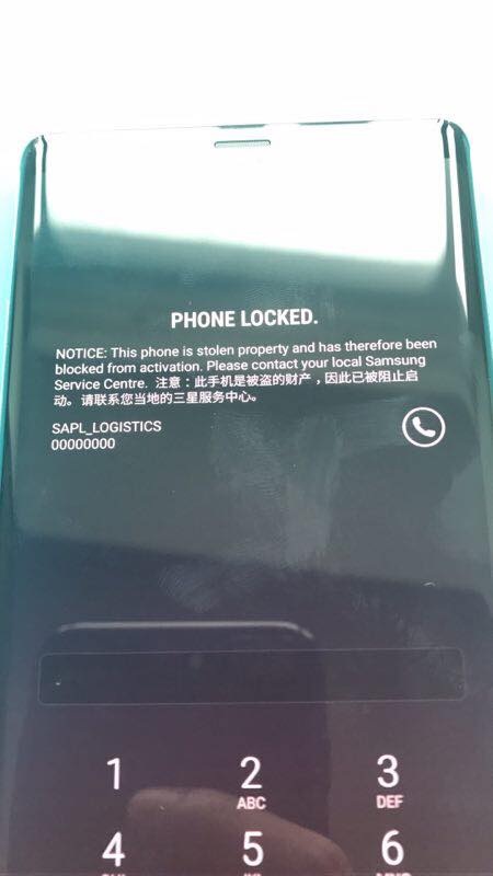 Samsung khóa điện thoại Galaxy Note8 "tuồn sớm" về Việt Nam - 2 Thông báo sau khi khởi động lại máy