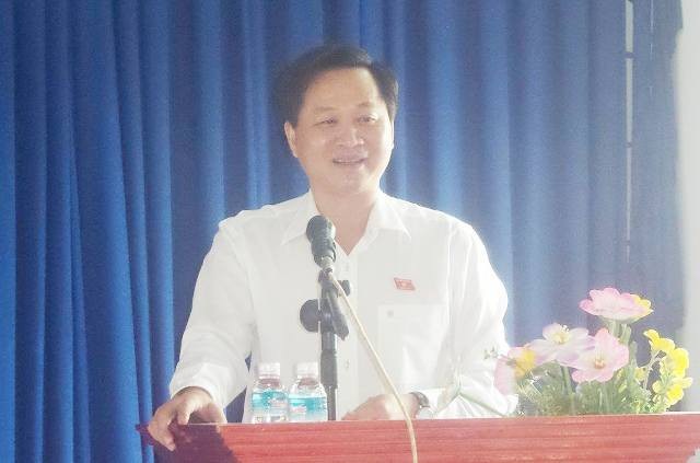 Cử tri đề nghị xử lý mạnh mẽ hơn nữa vấn đề tham nhũng - 1 Tổng Thanh tra Chính phủ Lê Minh Khái.