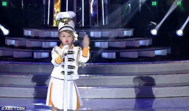 The show's judges were completely convinced by baby Xia's presentation.