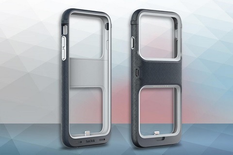 Làm thế nào giải quyết vấn đề thiếu bộ nhớ trên iPhone 16GB? - 3 Ốp lưng tích hợp pin và bộ nhớ gắn ngoài iXpand Memory Case của SanDisk